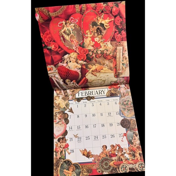 Cynthia Hart & John Grossman Victoriana Calendar 1993 12"×12" 90s Wall Decor - Picture 3 of 12
